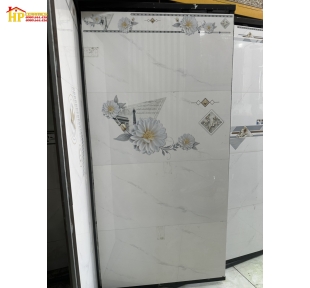 GẠCH 40X80 TRẮNG VÂN KHÓI ĐIỂM BÔNG CÚC 40801