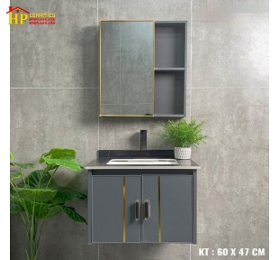 TỦ NHÔM 60X47 XÁM SANG TRỌNG
