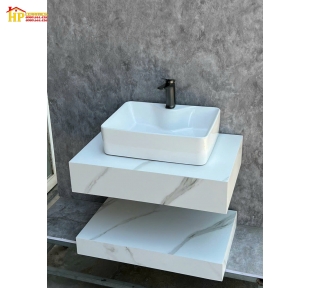 BÀN ĐÁ 2 TẦNG TRẮNG KHÓI