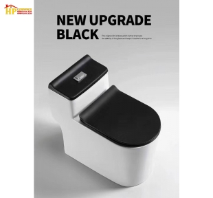 BÀN CẦU KHỐI TRẮNG ĐEN C003 THÂN LÙN