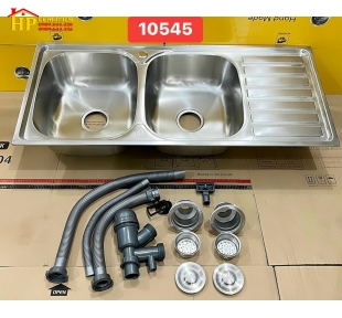 CHẬU RỬA CHÉN 2 HỘC 1 CÁNH GIÁ RẺ 10545