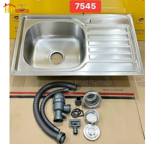CHẬU RỬA CHÉN 1 HỘC 1 CÁNH GIÁ RẺ 7545