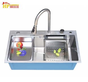 CHẬU RỬA CHÉN INOX THÁC NƯỚC 7646VA