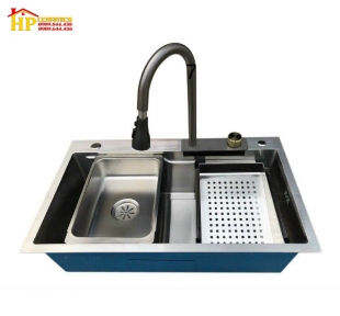 CHẬU RỬA CHÉN THÁC NƯỚC ĐEN 7545