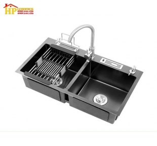 CHẬU RỬA CHÉN 2 HỘC ĐỀU 82X45DT