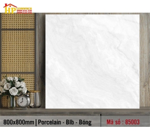 GẠCH LÁT NỀN 80X80 VÂN XÁM TRẮNG 85003