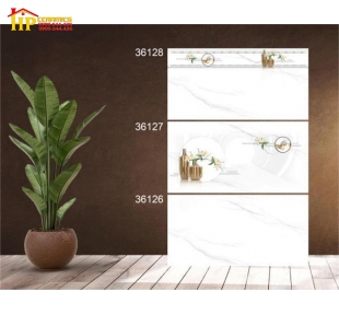 GẠCH ỐP TƯỜNG 30X60 TRẮNG VÂN KHÓI GIÁ RẺ 36128
