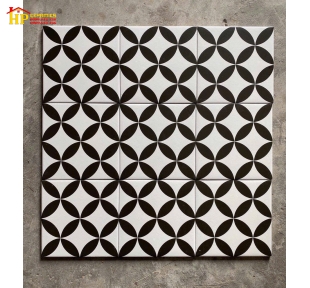 GẠCH TRANG TRÍ 20X20 ĐỒNG TIỀN ĐEN
