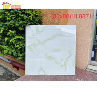 GẠCH LÁT NỀN 80X80 TRẮNG VÂN XANH NGỌC 8871