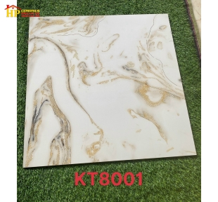 GẠCH LÁT NỀN 80X80 TRẮNG VÂN NHỦ VÀNG 8001