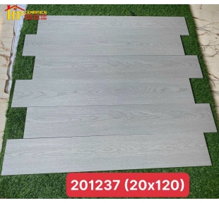 GẠCH LÁT NỀN 20X120 VÂN GỖ XÁM 237