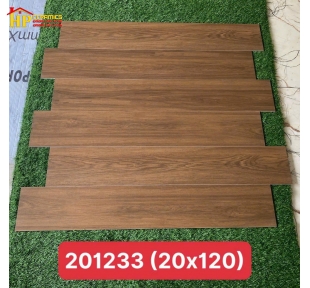 GẠCH LÁT NỀN 20X120 VÂN GỖ NÂU 233