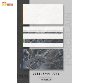 GẠCH ỐP TƯỜNG 40X80 ĐÁ BÓNG VÂN ĐÁ XÁM ĐEN 7715