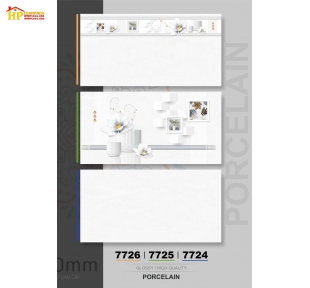 GẠCH ỐP TƯỜNG 40X80 VÂN MÂY TRẮNG SIÊU BÓNG ĐIỂM HOA TRẮNG 7726