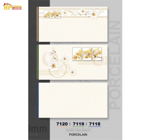 GẠCH ỐP TƯỜNG 30X60 VÂN VÀNG KEM ĐIỂM BÔNG VÀNG SIÊU BÓNG