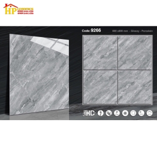 GẠCH LÁT NỀN 80X80 VÂN ĐÁ XÁM 9266