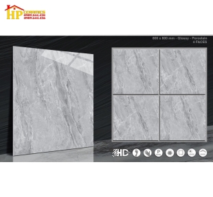 GẠCH LÁT NỀN 80X80 VÂN ĐÁ MARBLE XÁM 