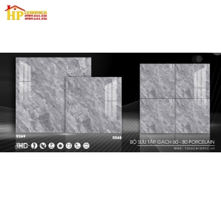 GẠCH LÁT NỀN 80X80 VÂN ĐÁ XÁM MARBLE 9269