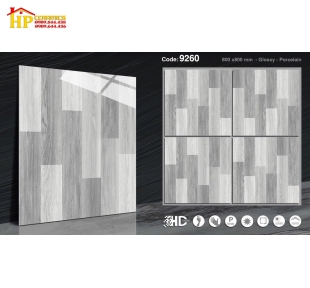 GẠCH LÁT NỀN 80X80 VÂN GỖ GHÉP XÁM 9260