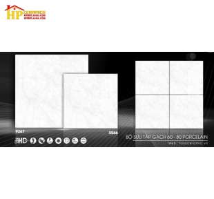 GẠCH LÁT NỀN 80X80 VÂN XÁM CHỈ 9267