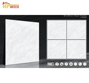 GẠCH LÁT NỀN 80X80 VÂN  MÂY XÁM 