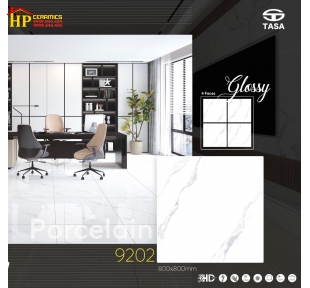 GẠCH LÁT NỀN 80X80 TRẮNG VÂN KHÓI TO 9202