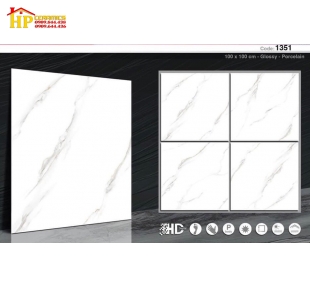 GẠCH LÁT NỀN 100X100 TRẮNG VÂN KHÓI 1361