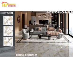 GẠCH LÁT NỀN 100X100  TRẮNG VÂN ĐÁ MARBLE 1356