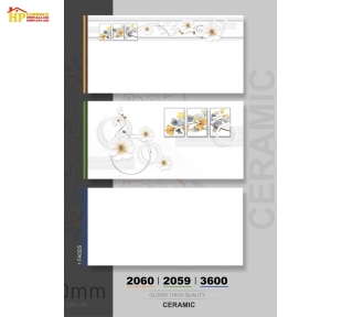 GẠCH ỐP TƯỜNG 30X60 TRẮNG TRƠN 3600