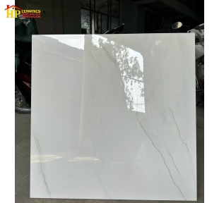 GẠCH LÁT NỀN 80X80 TRẮNG  VÂN NHẸ KHẮC KIM