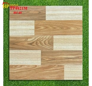 GẠCH LÁT NỀN 40X40 VÂN GỖ GHÉP 4421