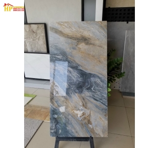 GẠCH LÁT NỀN 60X120 VÂN ĐÁ MARBLE CAM XANH NHẬP KHẨU
