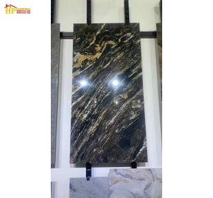 GẠCH LÁT NỀN 60X120 VÂN ĐÁ ĐEN CHỈ VÀNG CAO CẤP