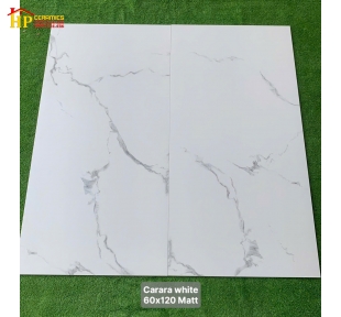 GẠCH LÁT NỀN 60X120 TRẮNG VÂN KHÓI MATT