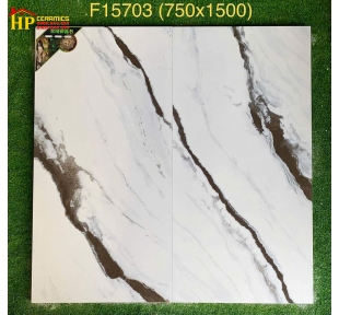 GẠCH ỐP LÁT 75X150 TRẮNG VÂN ĐEN 703 CAO CẤP