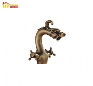 VÒI LAVABO NÓNG LẠNH ĐẦU RỒNG CỔ ĐIỂN S-10