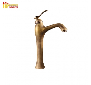 VÒI LAVABO ĐỒNG THAU THÂN CAO S-04