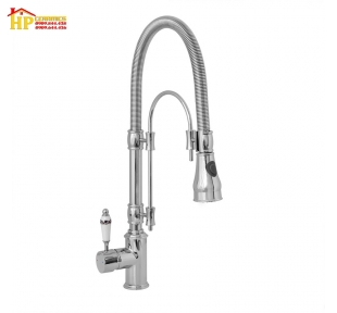 VÒI RỬA CHÉN LÒ XO NL MẠ CROME RC-09