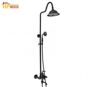 SEN TẮM ĐỨNG ĐỒNG THAU MẠ ĐEN CAO CẤP S-14B