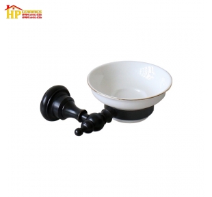 KỆ XÀ BÔNG SỨ TRẮNG MẠ ĐEN