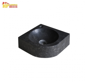 LAVABO GÓC TREO TƯỜNG ĐÁ TỰ NHIÊN MÀU ĐEN 