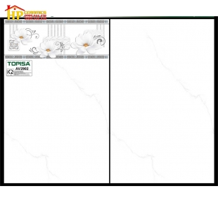 GẠCH ỐP TƯỜNG 25X40 TRẮNG VÂN KHÓI ĐIỂM BÔNG CÚC 2902