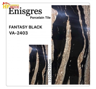 GẠCH LÁT NỀN 120X240 VÂN ĐÁ MARBLE ĐEN 2403
