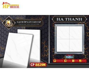 GẠCH LÁT NỀN 80X80 TRẮNG VÂN KHÓI 8829