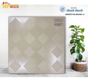 GẠCH LÁT NỀN 50X50 ĐÁ ĐỒNG CHẤT MÀU KEM NHIỀU Ô NHỎ 5100