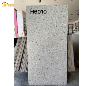 GẠCH LÁT NỀN 60X120 VÂN ĐÁ MÀI TERRAZZO MÀU XÁM 6010
