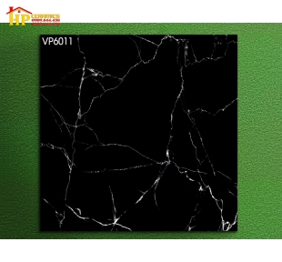 GẠCH LÁT NỀN 60X60 ĐEN VÂN TRẮNG 6011