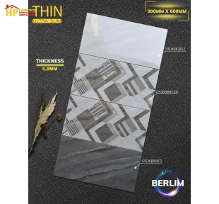 GẠCH ỐP TƯỜNG 30X60 ĐÁ MARBLE XÁM SIÊU BÓNG ĐIỂM HIỆU ỨNG