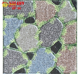 GẠCH SÂN VƯỜN 40X40 CỎ SỎI BA MÀU GIÁ RẺ