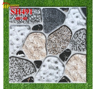 GẠCH SÂN VƯỜN 40X40 SỎI XÁM TRẮNG ĐEN NÂU GIÁ RẺ